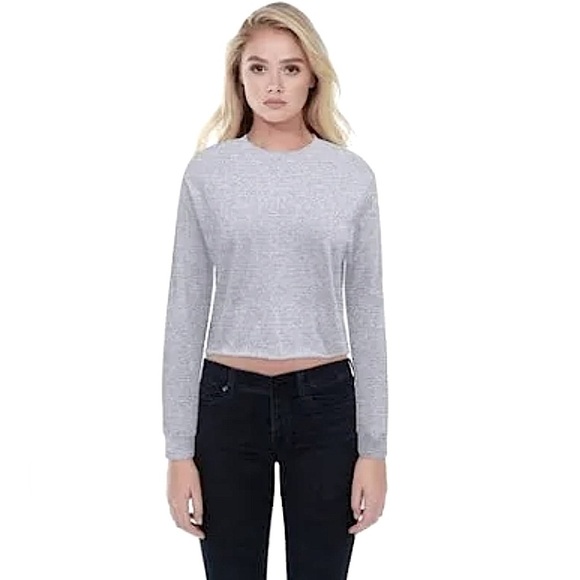 ❤️ REFLEX Crop Top Sweatshirt Size L - Picture 1 of 4